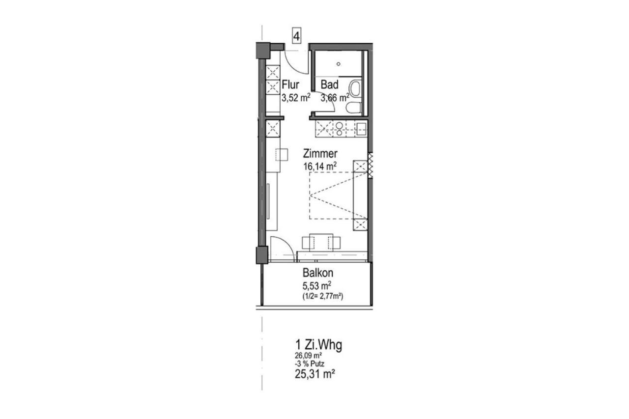 Ferienwohnung Huber Living Basic 206 Germering Exterior foto